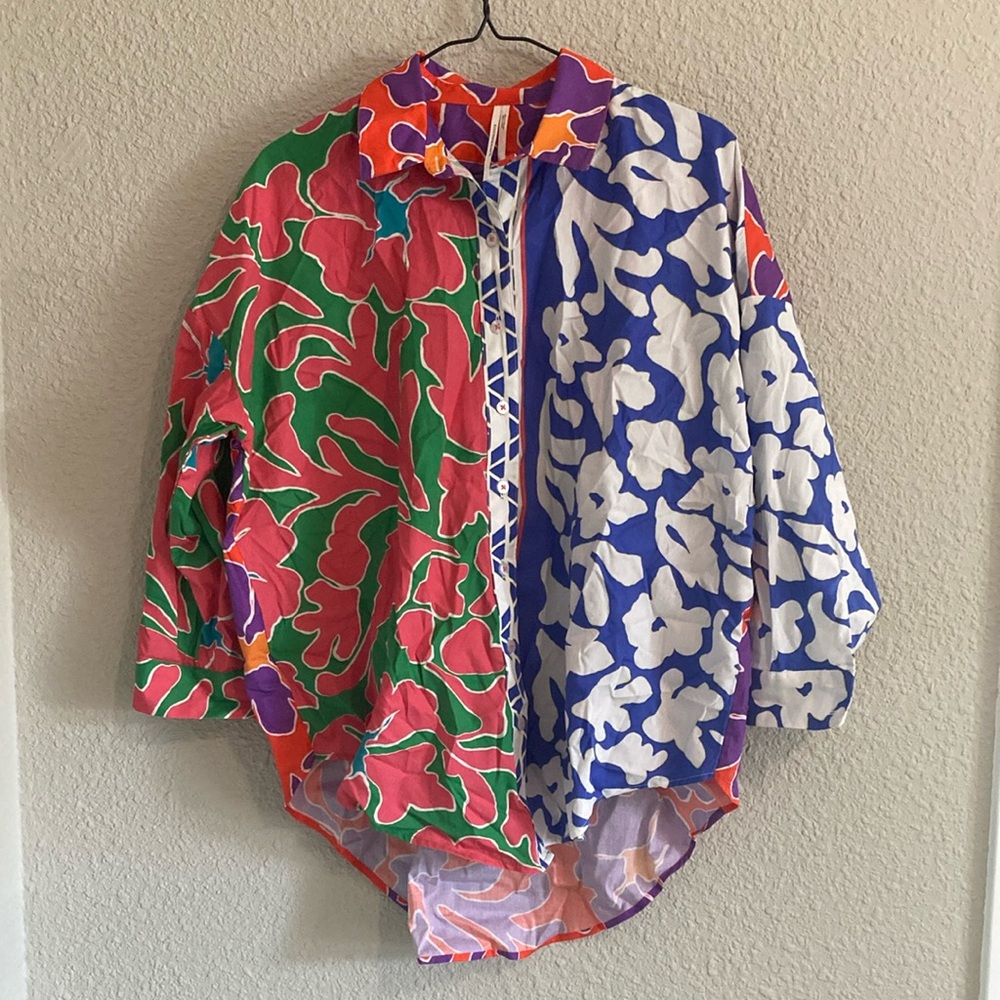NWT Anthropologie Poplin Button-Down Shirt